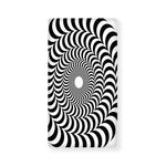 Black And White Circle Illusion Print Baby Crib Sheet