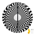Black And White Circle Illusion Print Basketball