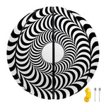 Black And White Circle Illusion Print Basketball