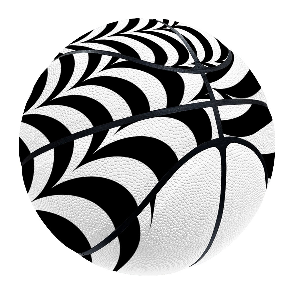 Black And White Circle Illusion Print Basketball