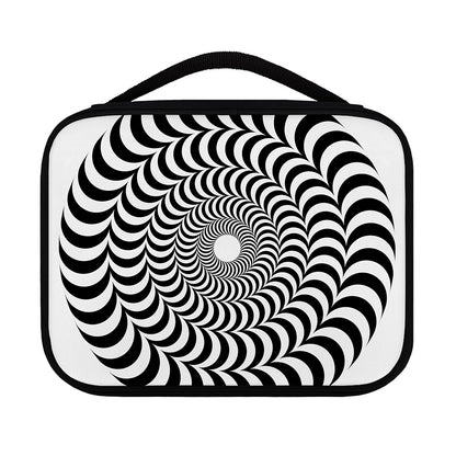 Black And White Circle Illusion Print Classic Bible Case