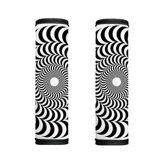 Black And White Circle Illusion Print Handle Covers