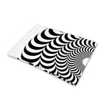 Black And White Circle Illusion Print Pet Cooling Mat Cover