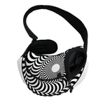 Black And White Circle Illusion Print Pet Sling Carrier