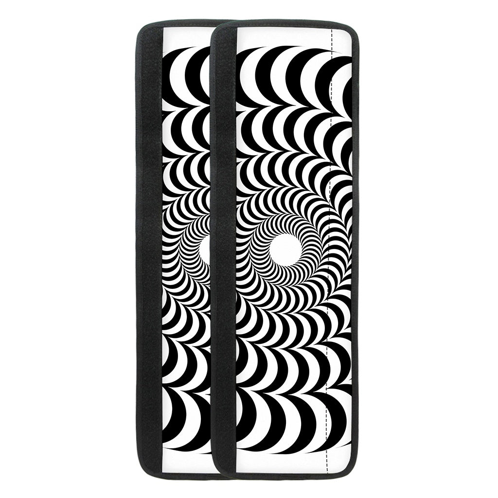 Black And White Circle Illusion Print Refrigerator Handle Covers