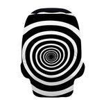 Black And White Circle Swirl Print Baby Seat Cover