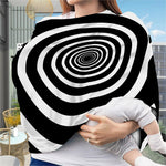 Black And White Circle Swirl Print Baby Seat Cover