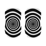 Black And White Circle Swirl Print Bar Stool Covers