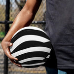 Black And White Circle Swirl Print Basketball