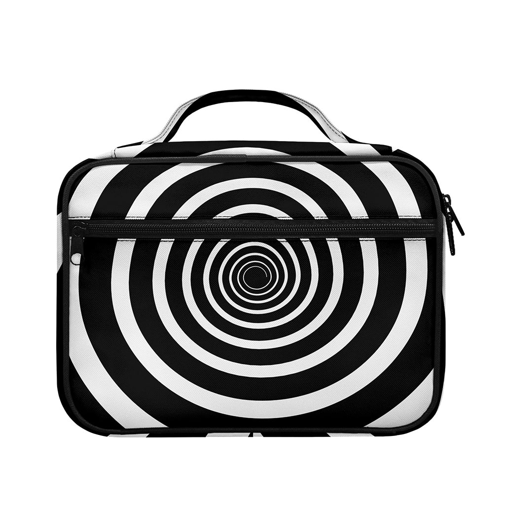 Black And White Circle Swirl Print Briefcase Bible Bag