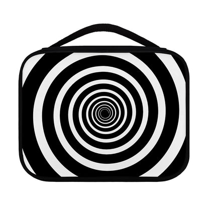 Black And White Circle Swirl Print Classic Bible Case