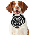 Black And White Circle Swirl Print Dog Bandana