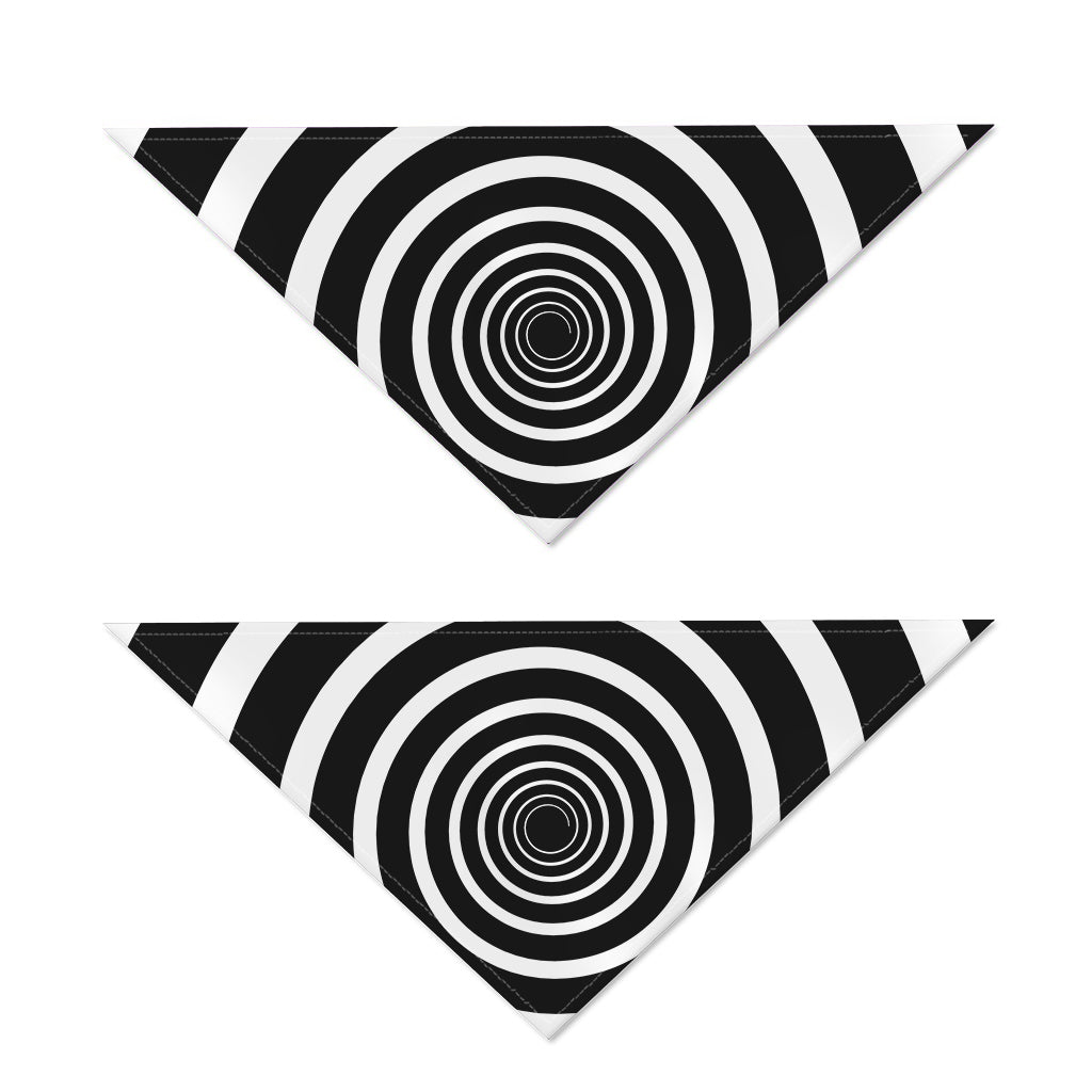 Black And White Circle Swirl Print Dog Bandana