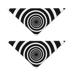 Black And White Circle Swirl Print Dog Bandana