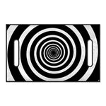 Black And White Circle Swirl Print Golf Cart Seat Cover