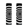 Black And White Circle Swirl Print Handle Covers