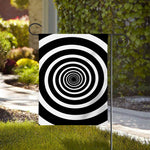Black And White Circle Swirl Print House Flag