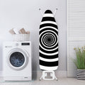 Black And White Circle Swirl Print Ironing Board Cover