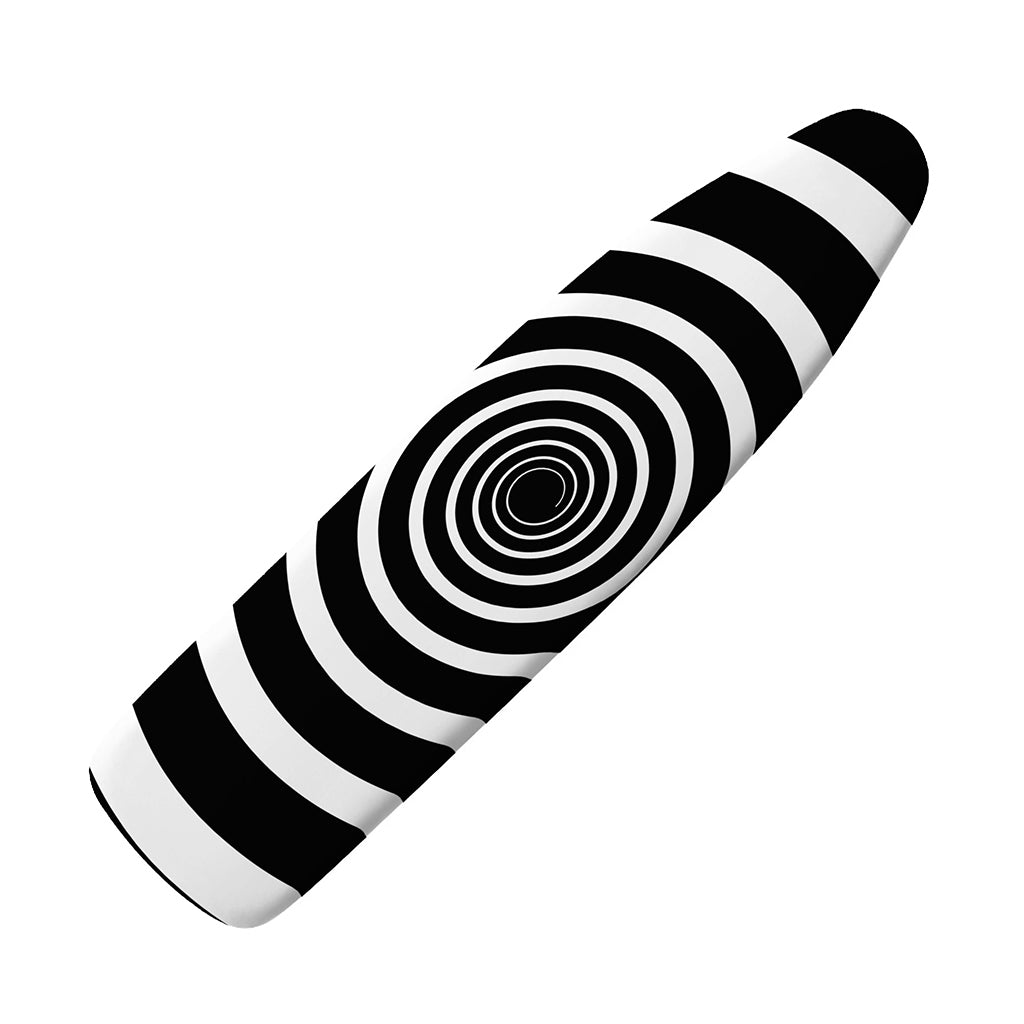 Black And White Circle Swirl Print Ironing Board Cover