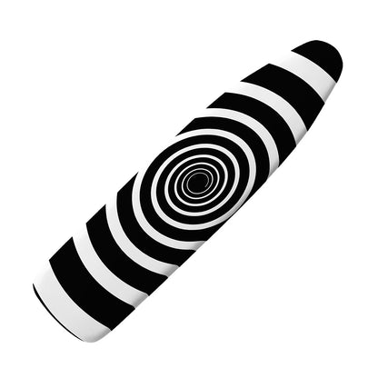 Black And White Circle Swirl Print Ironing Board Cover