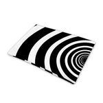 Black And White Circle Swirl Print Pet Cooling Mat Cover
