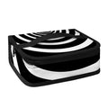 Black And White Circle Swirl Print Small Lunch Bag
