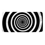 Black And White Circle Swirl Print Towel