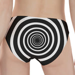 Black And White Circle Swirl Print Women's Panties