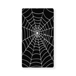 Black And White Cobweb Print Baby Crib Sheet