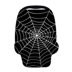 Black And White Cobweb Print Baby Seat Cover