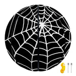 Black And White Cobweb Print Basketball