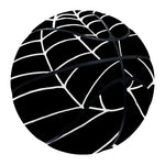 Black And White Cobweb Print Basketball
