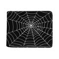 Black And White Cobweb Print Bifold Wallet