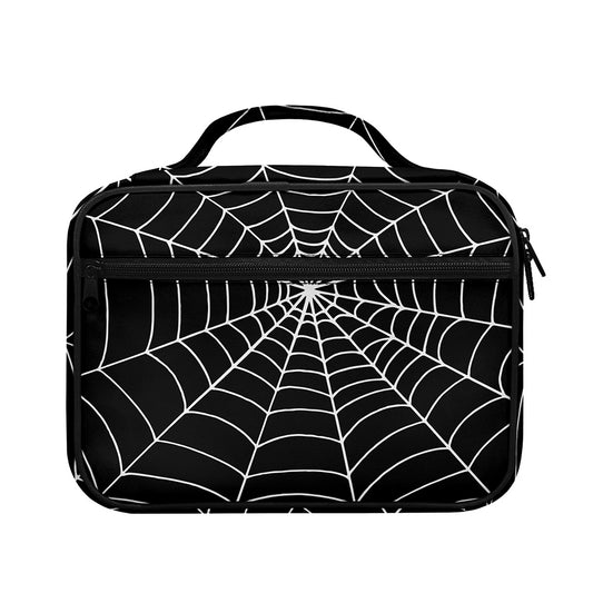 Black And White Cobweb Print Briefcase Bible Bag