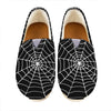 Black And White Cobweb Print Casual Shoes