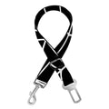 Black And White Cobweb Print Dog Seat Belt