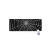 Black And White Cobweb Print Extended Mouse Pad