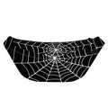 Black And White Cobweb Print Fanny Pack