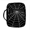 Black And White Cobweb Print Front Pocket Bible Bag