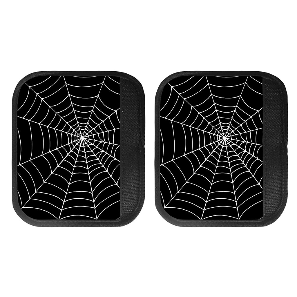 Black And White Cobweb Print Handle Covers