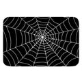Black And White Cobweb Print Indoor Door Mat