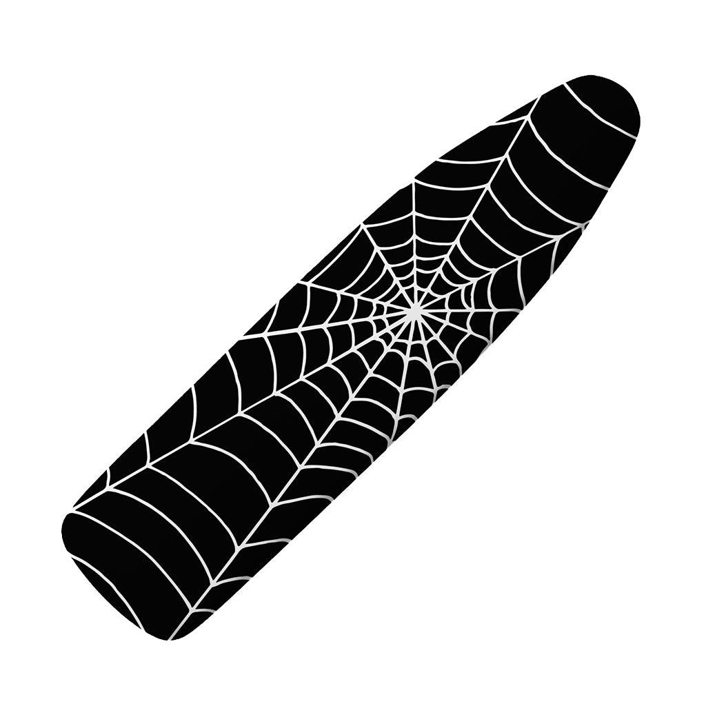 Black And White Cobweb Print Ironing Board Cover