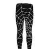 Black And White Cobweb Print Men's leggings