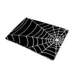 Black And White Cobweb Print Pet Cooling Mat Cover