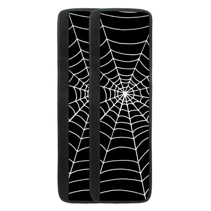 Black And White Cobweb Print Refrigerator Handle Covers