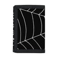 Black And White Cobweb Print Trifold Wallet