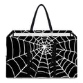 Black And White Cobweb Print Utility Tote Bag