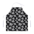 Black And White Coconut Tree Print Adjustable Apron