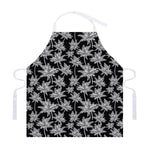 Black And White Coconut Tree Print Adjustable Apron