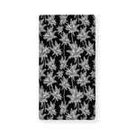 Black And White Coconut Tree Print Baby Crib Sheet